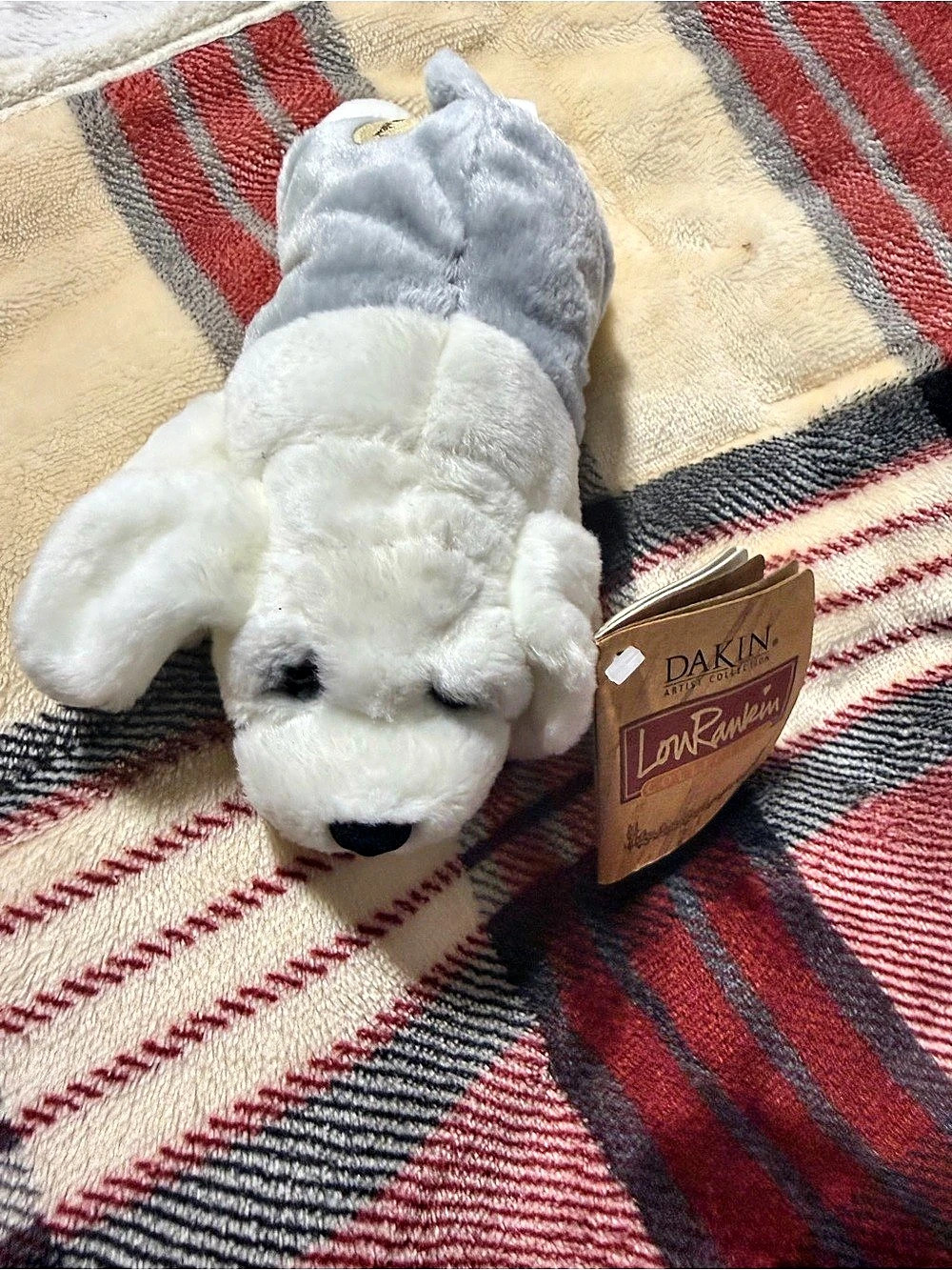 Dakin Lou Rankin Higgen Plush White Gray Sheepdog NWT